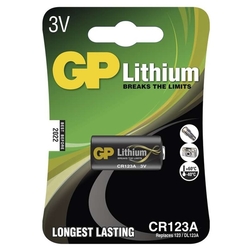 Baterie GP CR123A Lithiová - 1ks