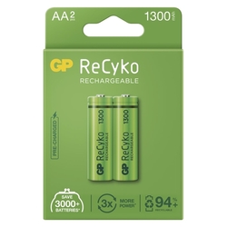 Baterie GP nabíjecí ReCyko 2x AA 1300mAh