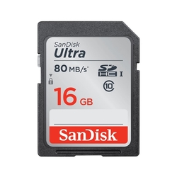 SDHC Sandisk Ultra 16GB 80MB/s Class 10