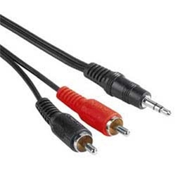 Kabel audio 3,5mm jack M/cinch M 2x, 1,5m