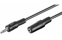 Kabel audio 3.5mm M/3.5mm F, 2m