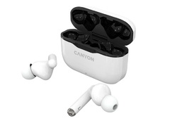 Sluchátka CANYON Bluetooth TWS-3 300mAh, bílá
