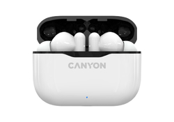 Sluchátka CANYON Bluetooth TWS-3 300mAh, bílá