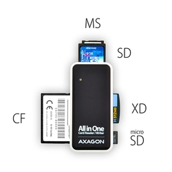 Čtečka karet AXAGON externí mini - 5 slot ALL-IN-O