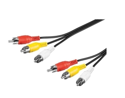 Kabel propojovací video 3x CINCH (M/M), 2.0m