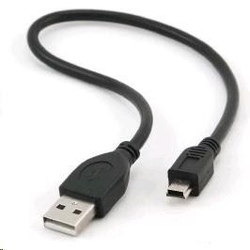Kabel USB 2.0 A plug/mini USB, 0.3m