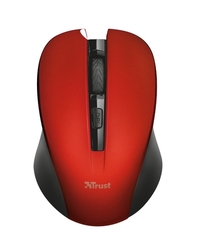 Myš TRUST Mydo Silent Click Wireless Mouse - red