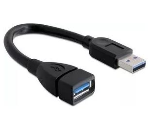 Kabel USB 3.0 prodlužovací A-A 0,15m