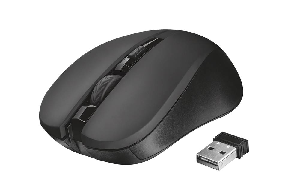 Myš TRUST Mydo Silent Click Wireless Mouse - black