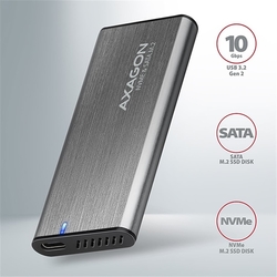 Rámeček AXAGON USB-C 3.2 Gen 2 - M.2 NVMe/SATA