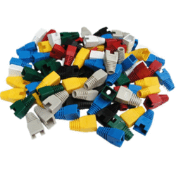 Návlek na plug RJ45 Cat5e s výřezem šedý Datacom